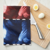 モナリザアニマルプリントの原色 キッチンタオル (四つ折り)