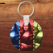 モナリザアニマルプリントの原色 キーホルダー (正面)