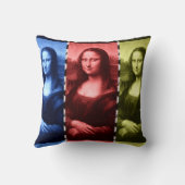 モナリザアニマルプリントの原色 クッション (裏面)