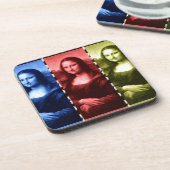 モナリザアニマルプリントの原色 コースター (左側)