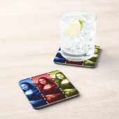 モナリザアニマルプリントの原色 コースター (右側)