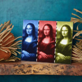 モナリザアニマルプリントの原色 フォトプラーク (側面)