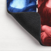 モナリザアニマルプリントの原色 マウスパッド (コーナー)