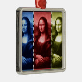 モナリザアニマルプリントの原色 メタルオーナメント (右)