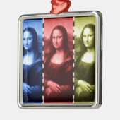 モナリザアニマルプリントの原色 メタルオーナメント (左)