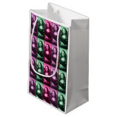 モナリザアニマルプリントグリーンピンクパープル スモールペーパーバッグ (裏面アングル)