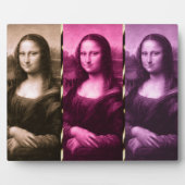 モナリザアニマルプリントパープルピンクチョコレート フォトプラーク (正面)