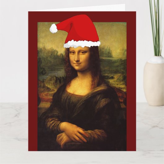 モナリザクリスマスビッグカードスマイル! サンキューカード (正面)