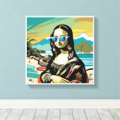 モナリザクール。 キャンバスプリント (インサイチュ (ウッドフロア))