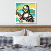 モナリザクール。 キャンバスプリント (インサイチュ (寝室))