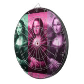 モナリザグリーンピンクパープル ダーツボード (正面右)