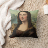 モナリザスマイル装飾用クッション クッション (ブランケット)