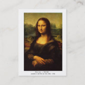 モナリザバイレオナルド・ダ・ヴィンチ 名刺 (裏面)