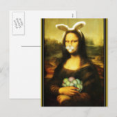 モナリザバニーイヤーイースター シーズンポストカード (正面/裏面)