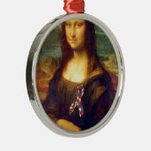 モナリザパズルリボン メタルオーナメント (右)