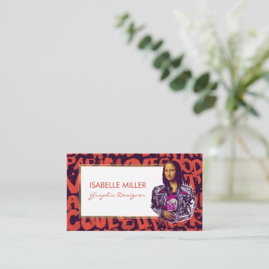 モナリザパンクアート                                 名刺 (スタンド正面)