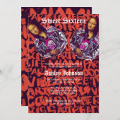 モナリザパンクアート                                 招待状 (正面/裏面)