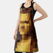 モナリザピクセルアートレオナルドダヴィンチ、ラジオコンダ エプロン (インサイチュ)