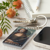 モナリザフィボナッチ緩和曲線金ゴールド比 キーホルダー (正面右)