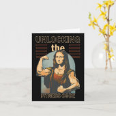 モナリザボディビルマッスルジムウェイトリフティングウォー カード (黄色い花)