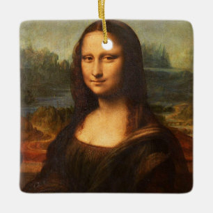 モナリザポートレート絵画ズレオナルドダヴィンチ セラミックオーナメント