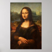 モナリザポートレート絵画ズレオナルドダヴィンチ ポスター (正面)
