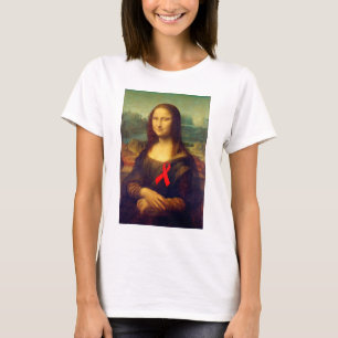 モナリザレッドリボン Tシャツ