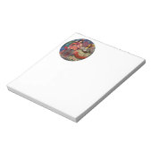 モナリザロマンチックおもしろいなカラフルアートワーク ノートパッド (回転)