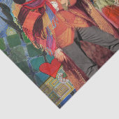 モナリザロマンチックおもしろいなカラフルアートワーク 薄葉紙 (詳細)