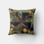 モナリザ万華鏡のように千変万化するパターンアートピロー クッション (裏面)