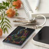 モナリザ抽象芸術 キーホルダー (正面右)