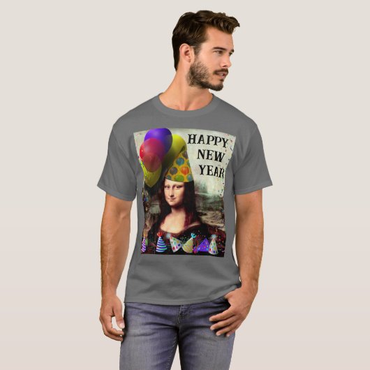 モナリザ新年 Tシャツ (正面フル)