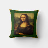 モナリザ枕 – グリーンパターンスロークッション クッション (正面)