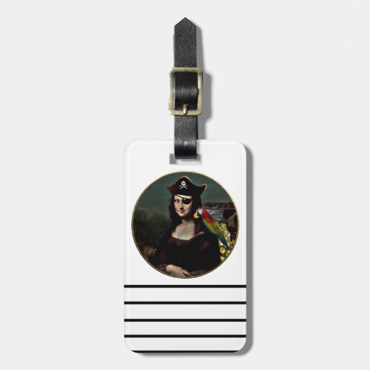 モナリザ海賊キャプテン ラゲッジタグ (正面縦)