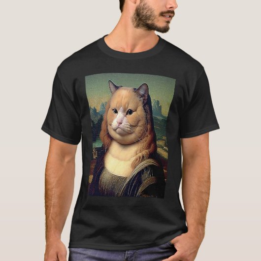 モナリザ猫 Tシャツ (正面)