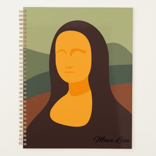 モナリザ絵画のカレンダープランナー プランナー手帳 (正面)
