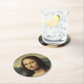 モナリザ詳細byレオナルド・ダ・ヴィンチ ラウンドペーパーコースター (インサイチュ)