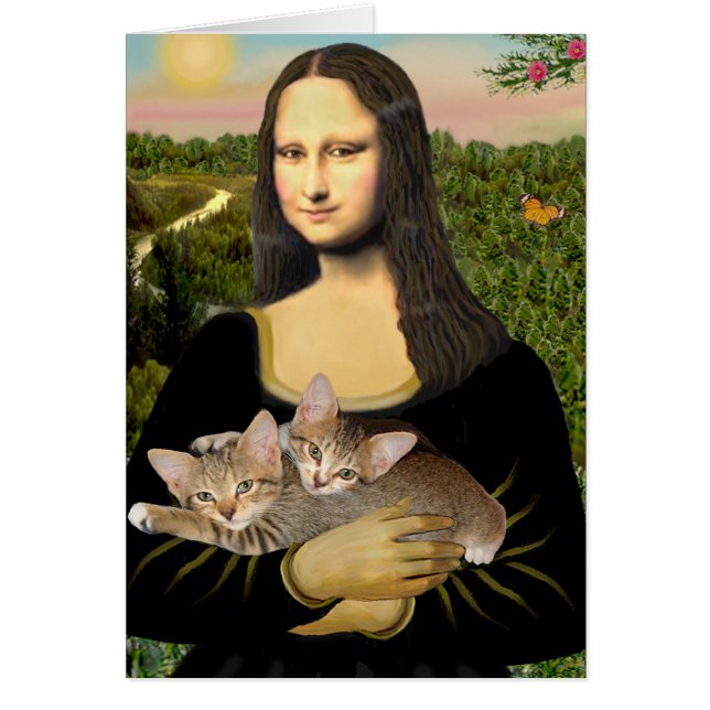 モナリザ - ふたりの縞模様の子猫 (正面)