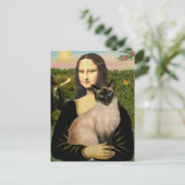 モナリザ – シールポイントシャム猫 ポストカード (スタンド正面)