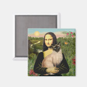 モナリザ – シールポイントシャム猫 マグネット (正面/裏面)