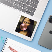 モナリザ シール (ノートパソコンとiPhone)