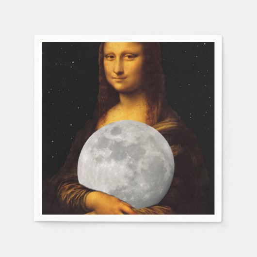 モナリザ スタンダードカクテルナプキン (正面)