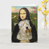 モナリザ-ホイートンテリア1 カード (黄色い花)