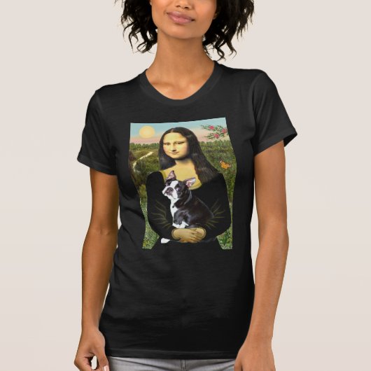 モナリザ - ボストンテリア #4 Tシャツ (正面)