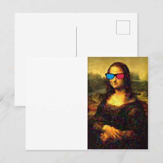 モナリザ ポストカード (正面/裏面)