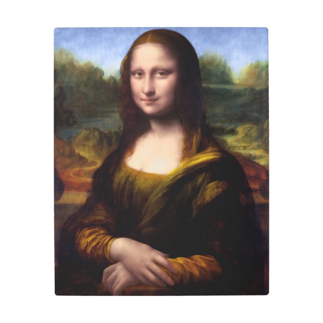 モナリザ(リサ・ゲラルディーニポートレート) メタルプリント (正面)