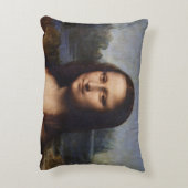 モナリザ&レオナルドダヴィンチ/イタリアヴィンテージ アクセントクッション (裏面(縦))