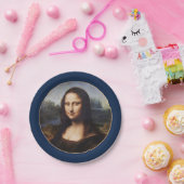 モナリザ&レオナルドダヴィンチ/ヴィンテージイタリア紙 ペーパープレート (パーティー)