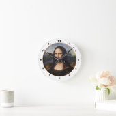 モナリザ&レオナルドダヴィンチ/ヴィンテージイタリア ラウンド壁時計 (ホーム)