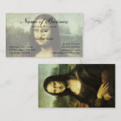 モナリザ（別名ラジョコンダ）レオナルド・ダ・ヴィンチ 名刺 (正面/裏面)